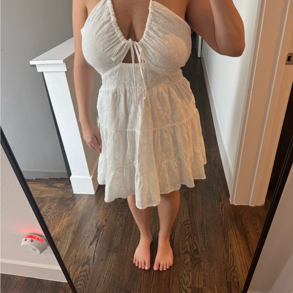 Petal & Pup Cream Backless Dress